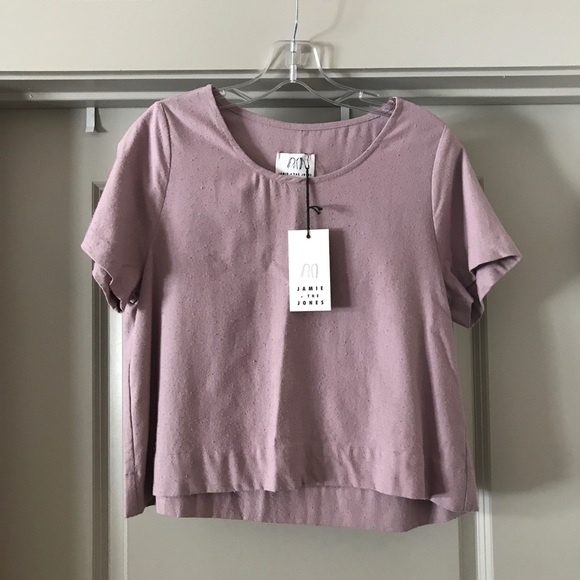 Jamie and the Jones Staple Basic Tee in Petal XS - Picture 6 of 7